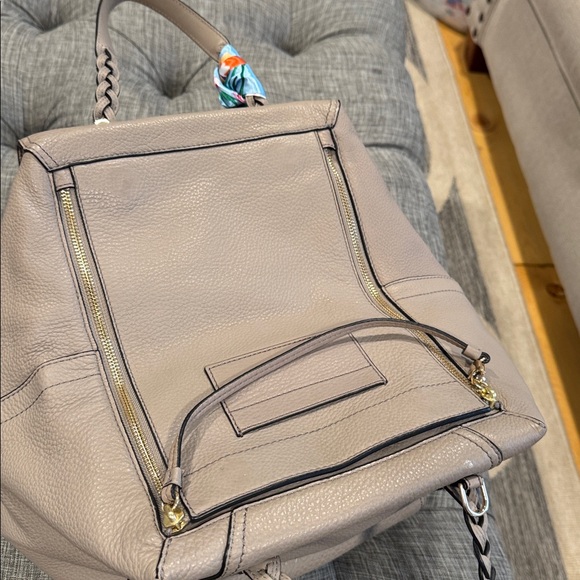 Tory Burch Bag Half Moon Taupe Tote - Picture 11 of 17